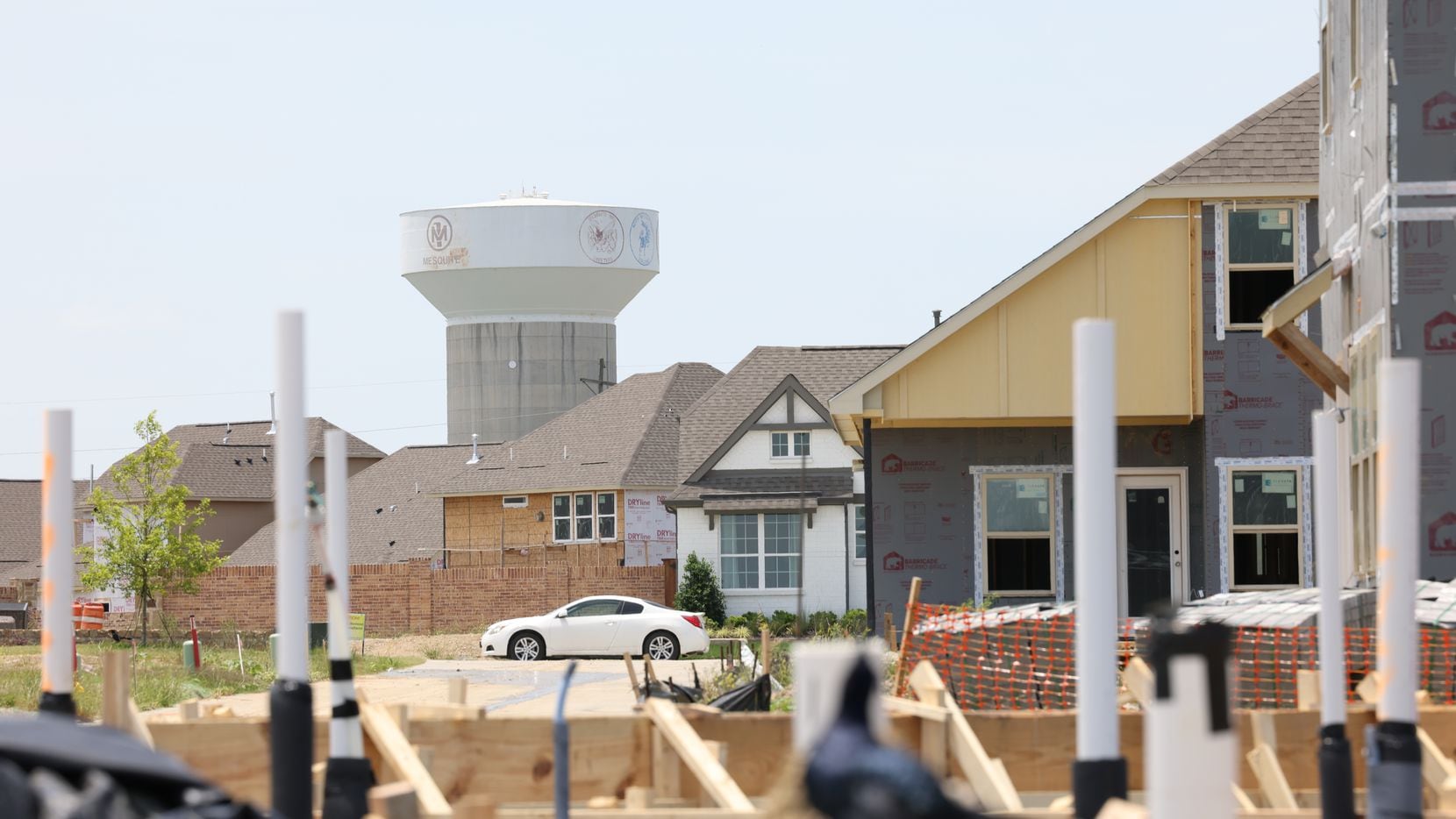 Homes under construction in Iron Horse Village recently in Mesquite. If the City Council...