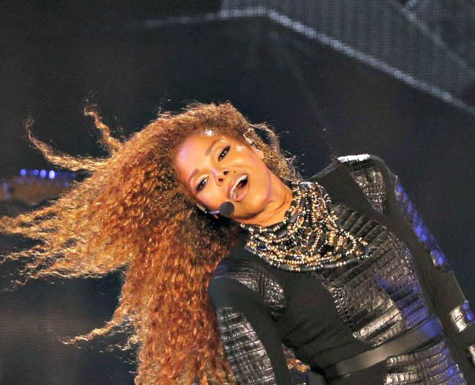 Janet Jackson performs during the Dubai World Cup horse racing event in the United Arab...