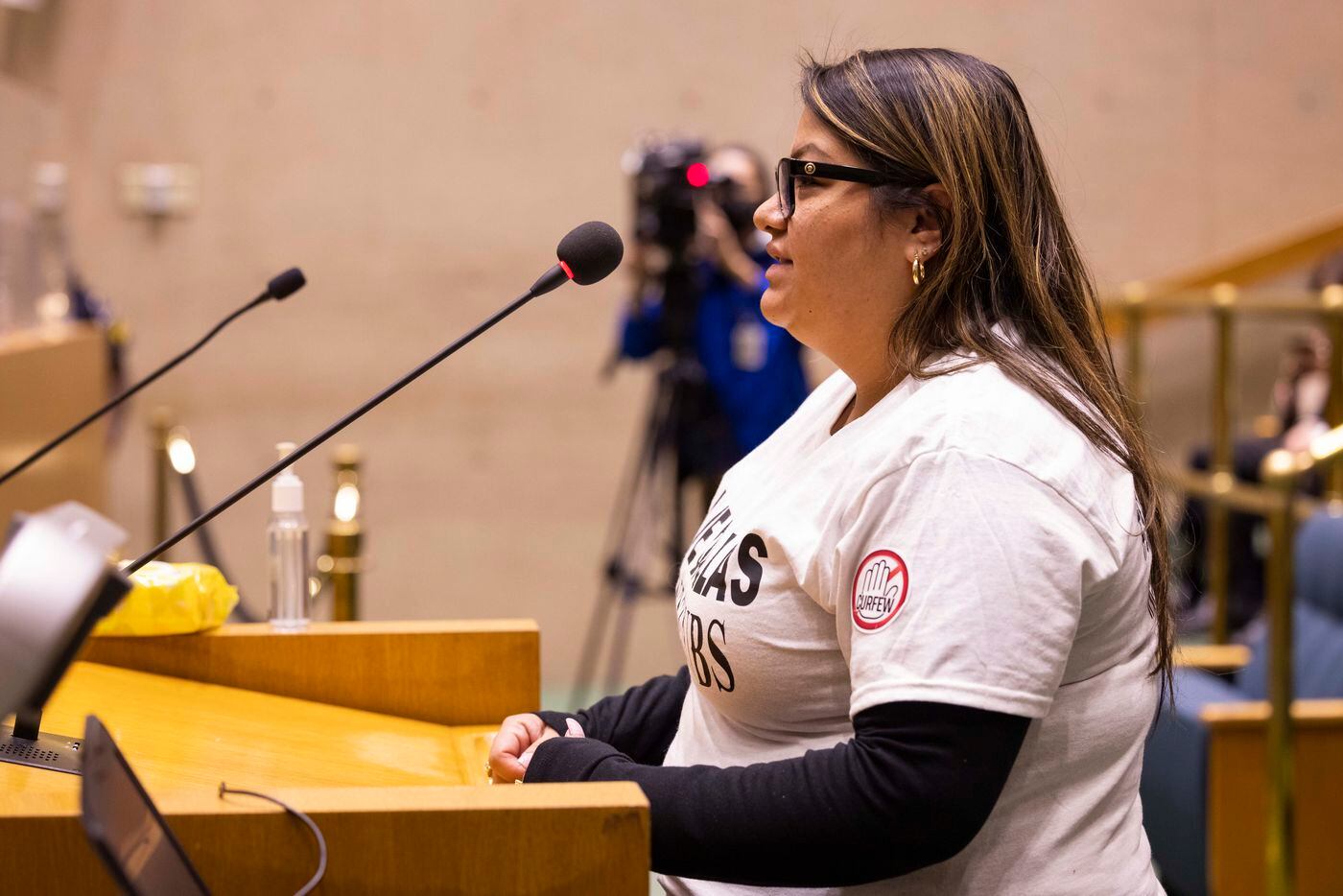 Angelica Batrez provides public comment against the proposed sexually orientated business...