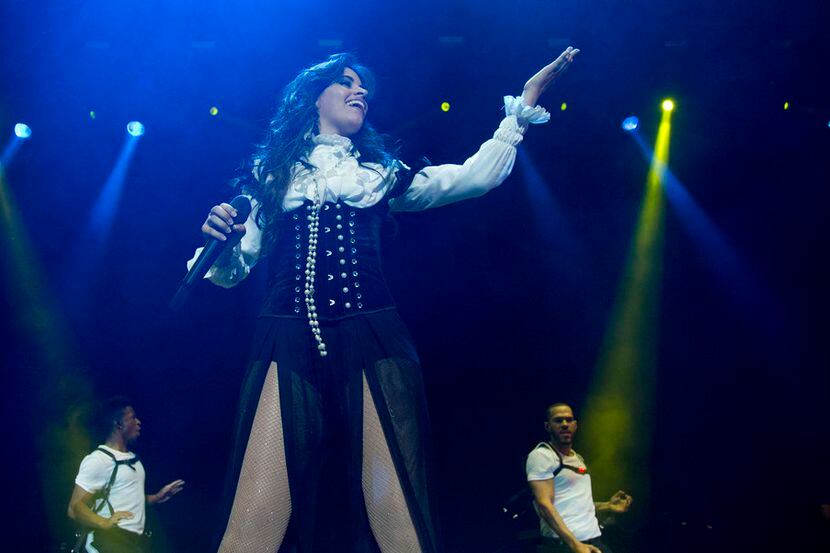 Camila Cabello da un concierto de su gira “Never Be the Same Tour” en la Ciudad de México,...