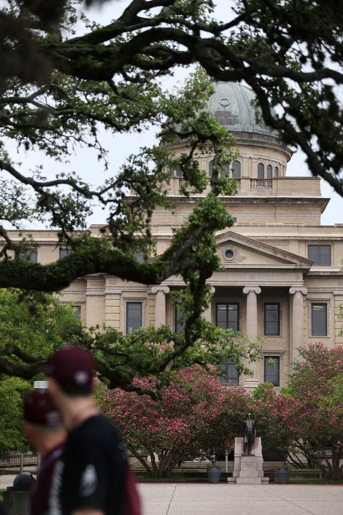 The Academic Building on the Texas A&M campus in College Station on June 20, 2018. The...