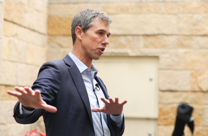 Texas Democratic gubernatorial candidate Beto O'Rourke speaks on education and his...