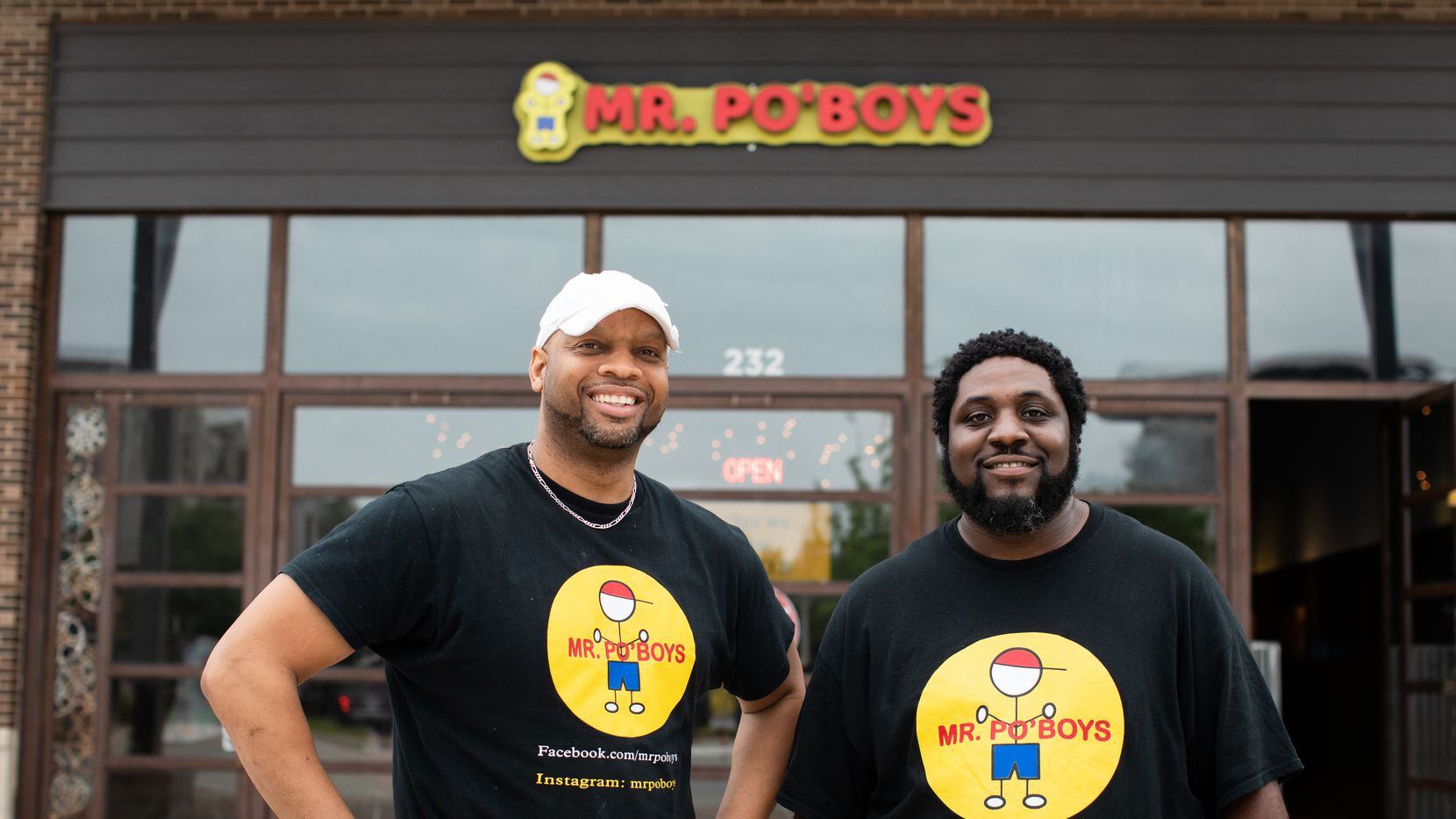 Cedric McCoy and Ryan Thompson are the owners of Mr. Po'Boys in Fairview, Texas.