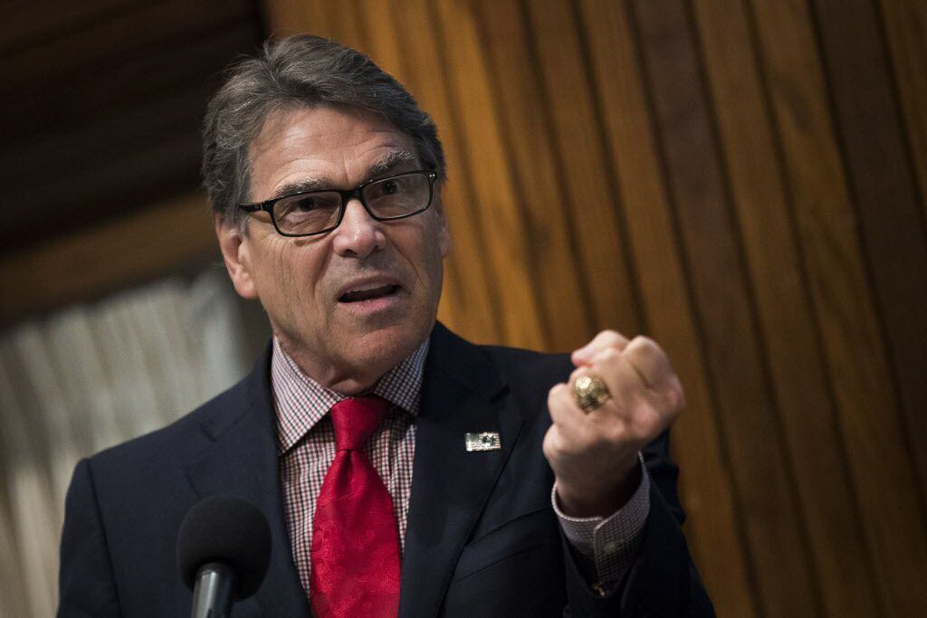  U.S. Secretary of Energy Rick Perry speaks at the Energy Policy Summit in Washington...