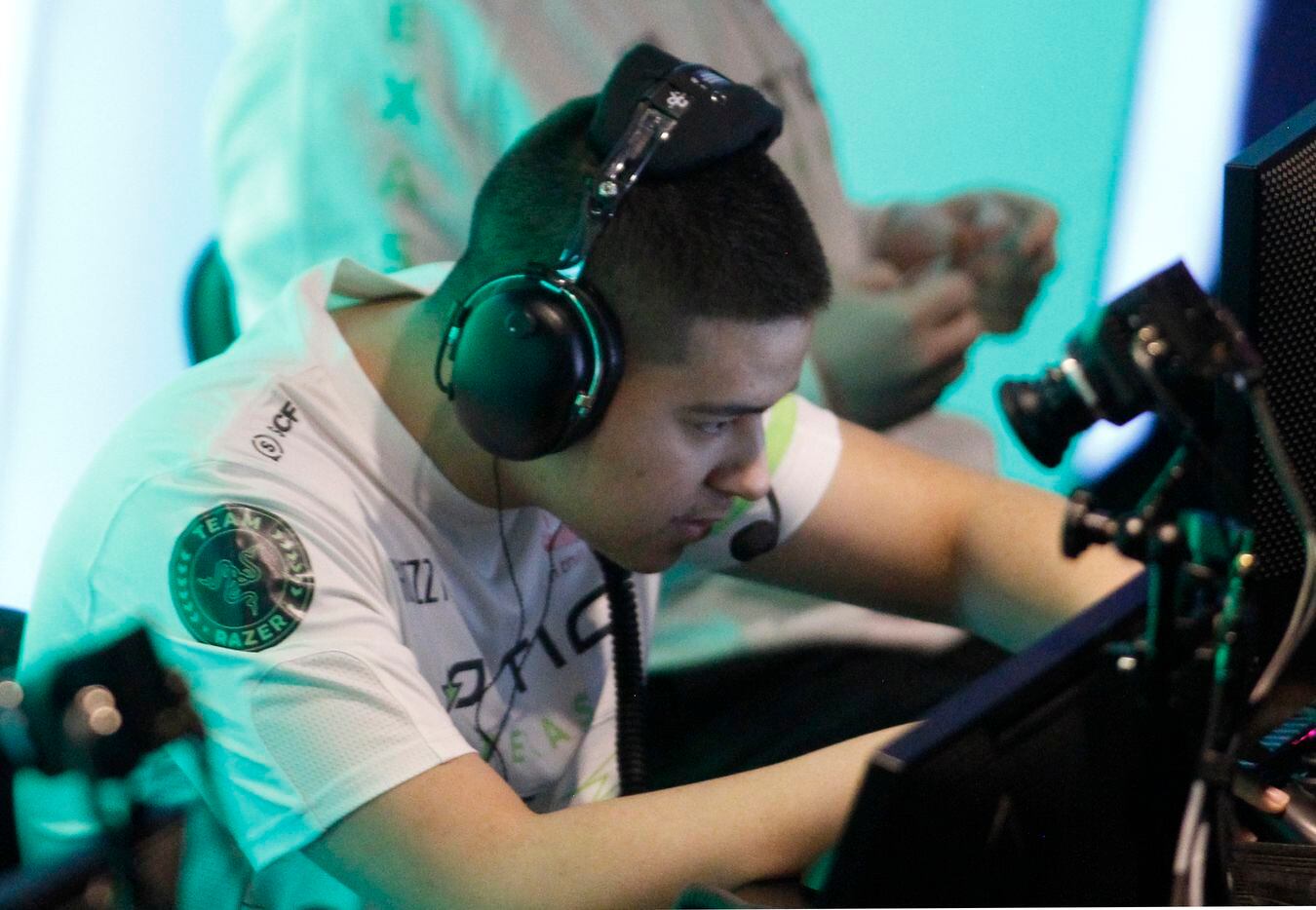 OpTic Texas player Anthony "Shotzzy" Cuevas prepares for the team's first match against...