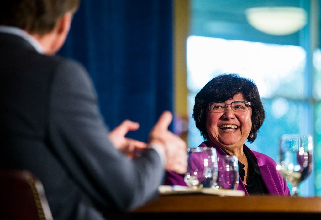 Gubernatorial candidates Andrew White and Lupe Valdez debated on May 11 at St. James...