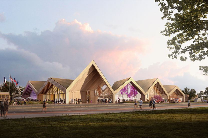 Rendering of the proposed National Juneteenth Museum, in Fort Worth. Courtesy of BIG- Bjarke...