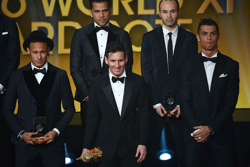 Los candidatos del 2015 al Balón de Oro de la FIFA. Getty Images