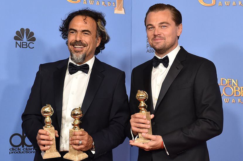Alejandro González Iñárritu y Leonardo DiCaprio.
