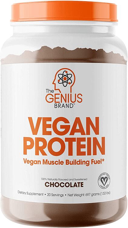 Genius Vegan Protein label