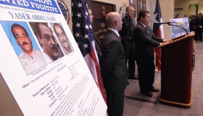 Dallas FBI officials announce that Yaser Said is on the bureau's Most Wanted list.