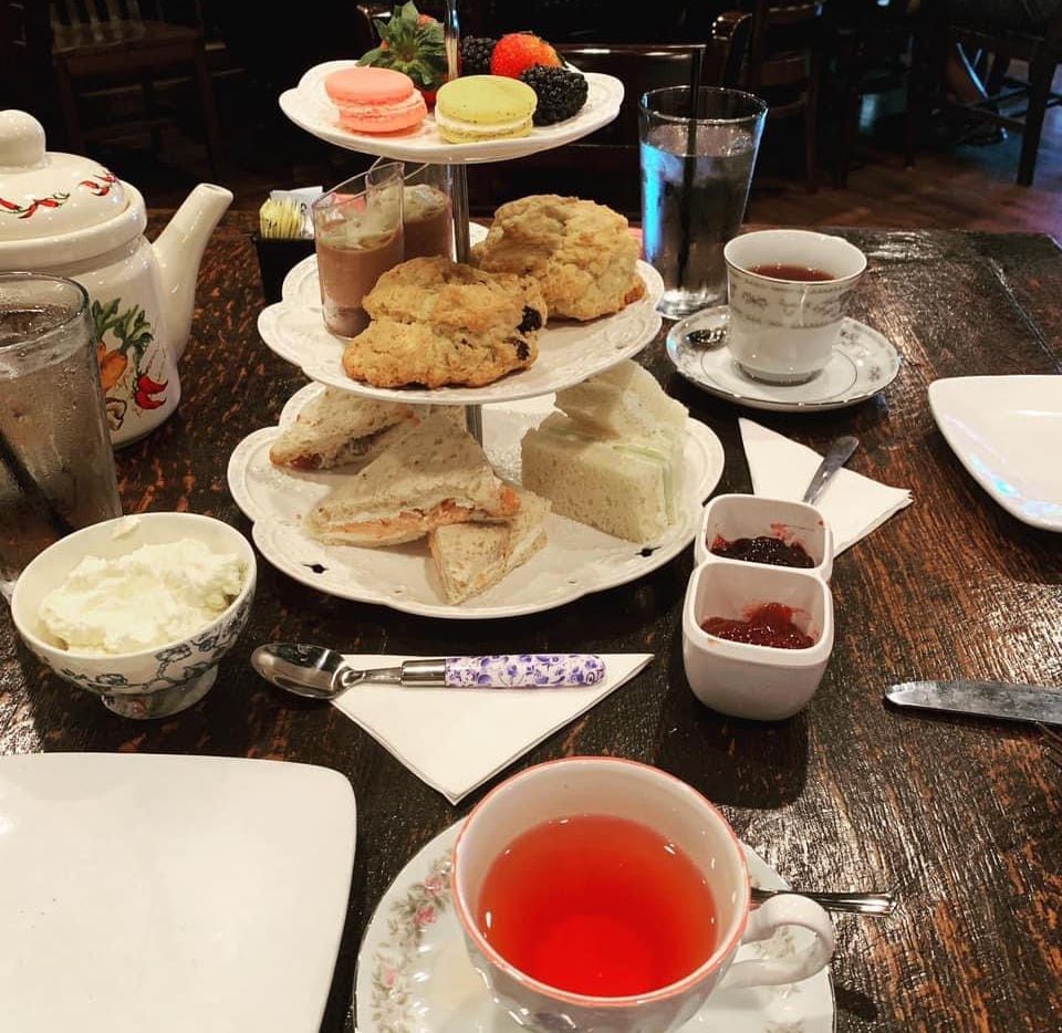 Pictured here is the tea service at The Londoner in Colleyville on July 27, 2019.