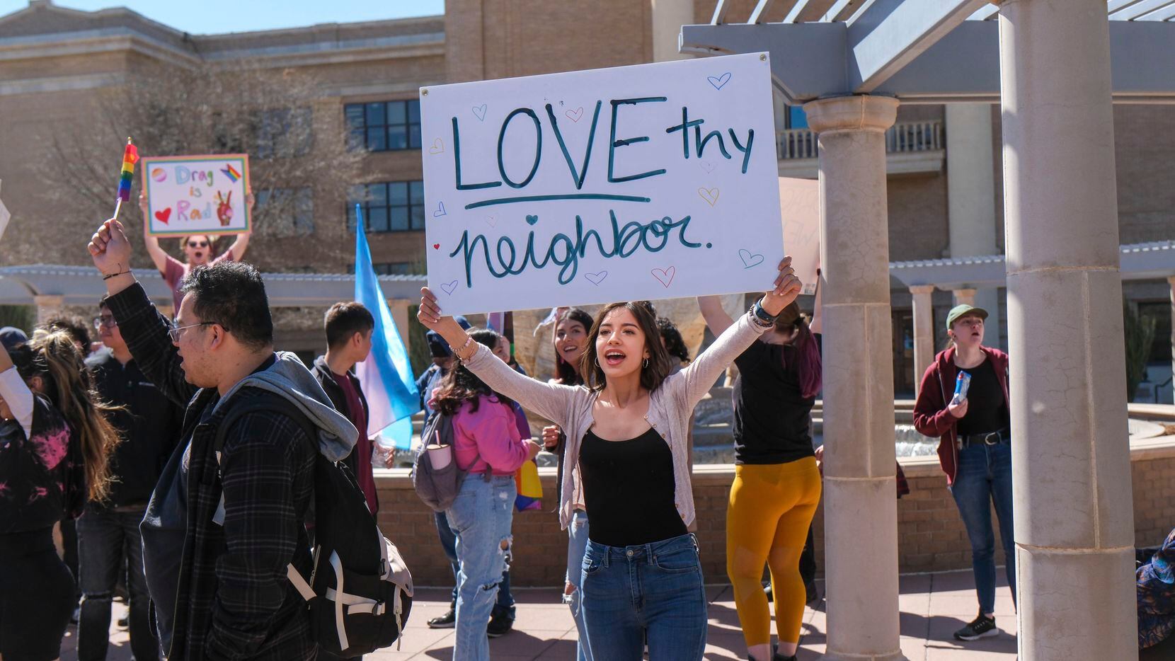 More than 50 people gathered Tuesday, March 21, 2023, at West Texas A&M University in...
