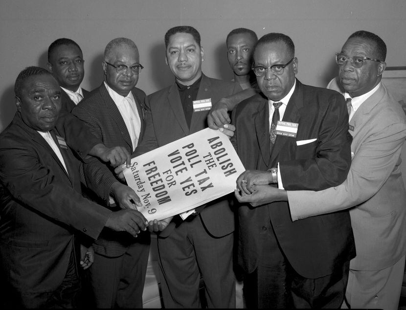 A. Maceo Smith (third from left), an Alpha Phi Alpha member, played a large role in the...