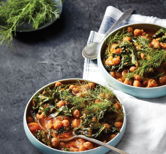 Instant Pot recipe: Moroccan Chickpeas and Kale.