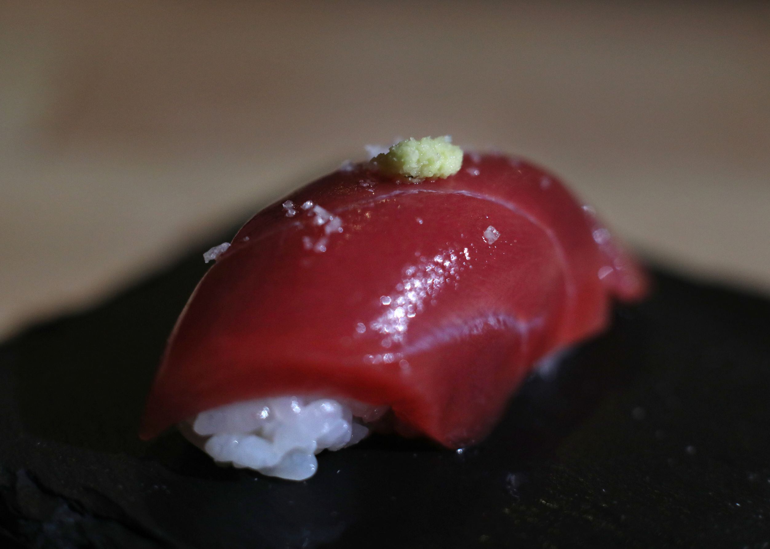 The Akami at Sushi By Scratch, a secret pop-up restaurant on the eighth floor of The...
