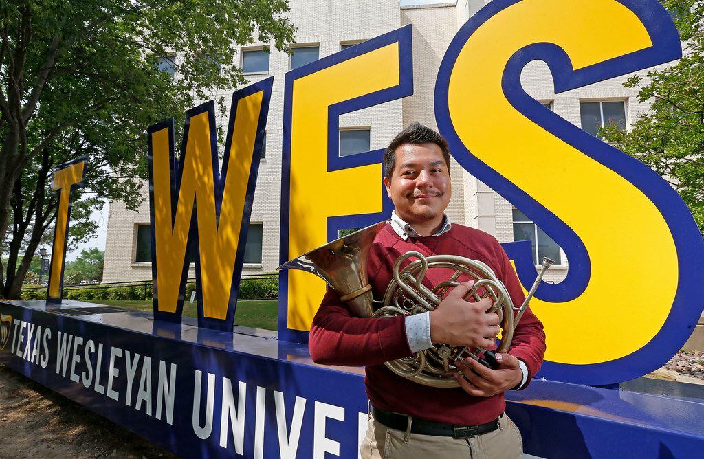 Luis Calderon graduated from Texas Wesleyan University this year after only three years. But...