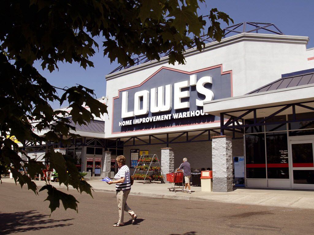 ORG XMIT: ORDR107 A Lowe's home improvement store is shown in Tigard, Ore., Monday, Aug. 16,...