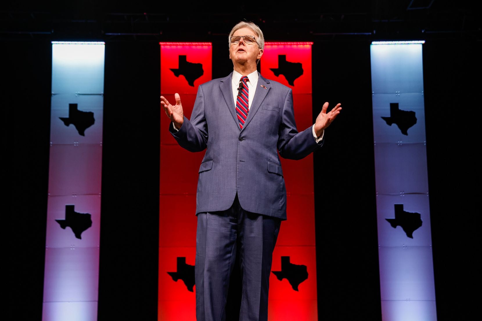 Lieutenant Governor of Texas Dan Patrick during a general meeting as part of the 2022...