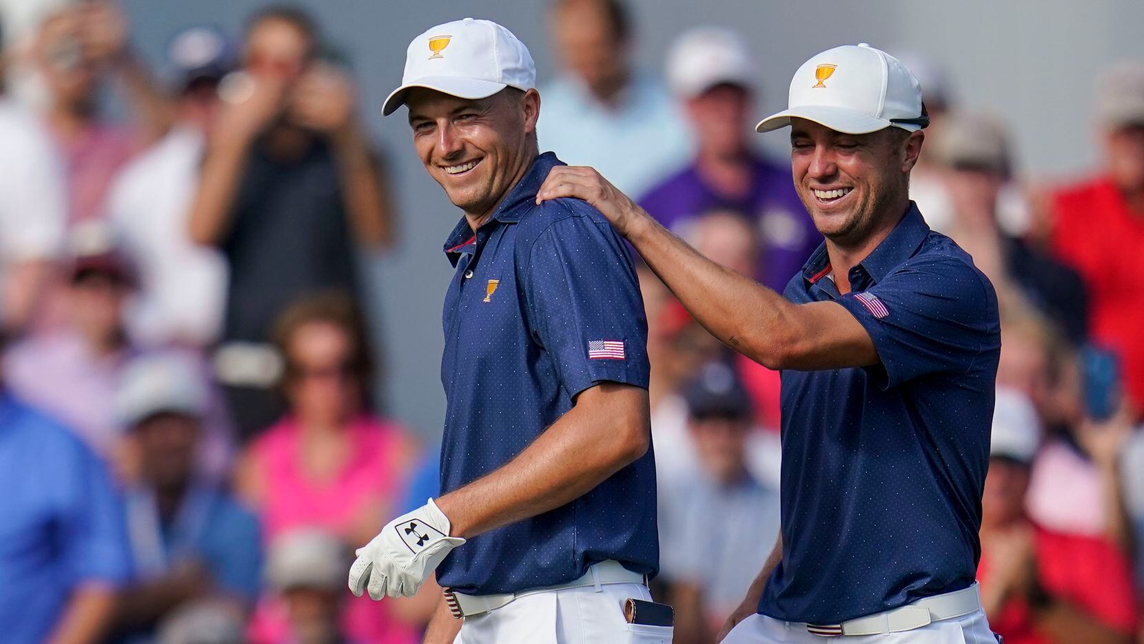 Power duo of Jordan Spieth, Justin Thomas moves Americans closer to
