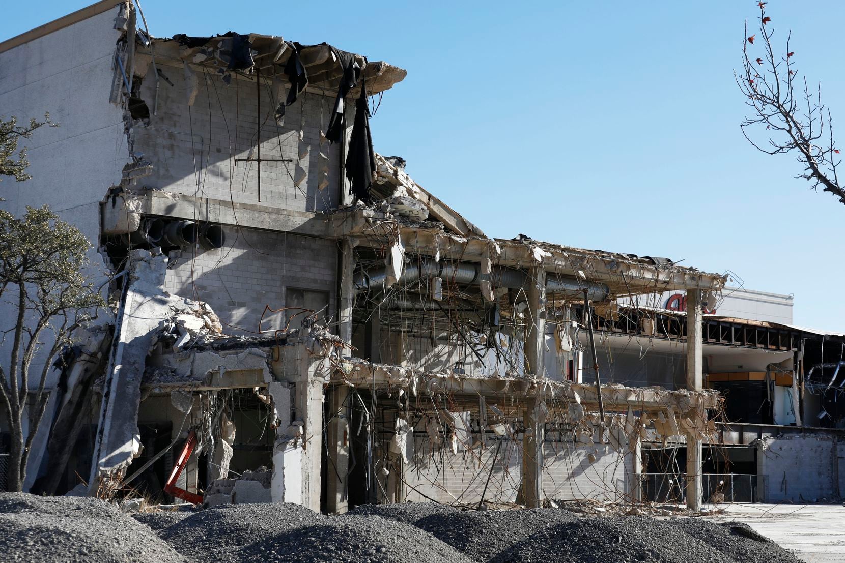 Valley View mall sat partially demolished for more than a year before crews knocked down the...