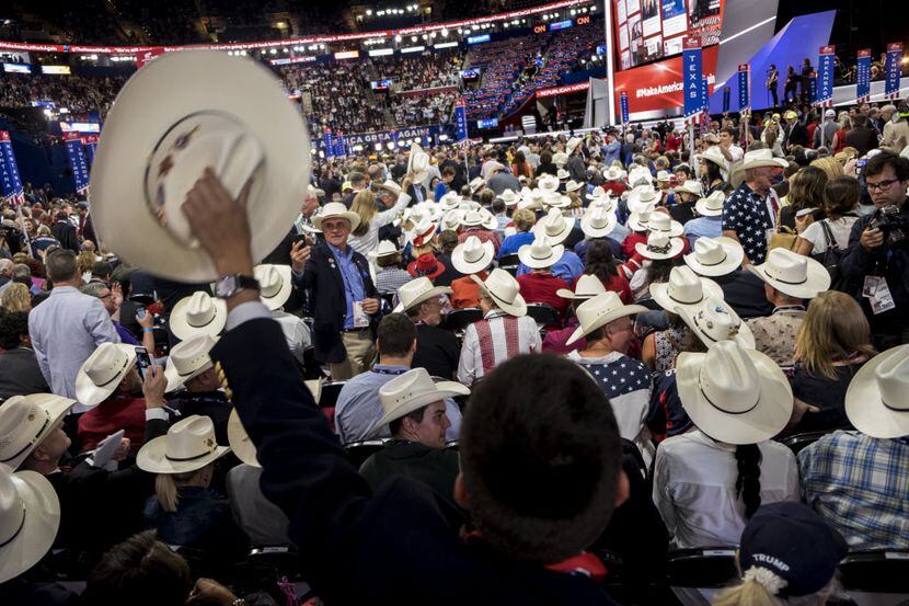 Texas delegates at GOP Convention in Cleveland.