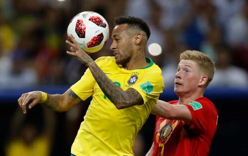 Neymar y Brasil se cruzaron con Bélgica en cuartos de final del Mundial. Foto AP
