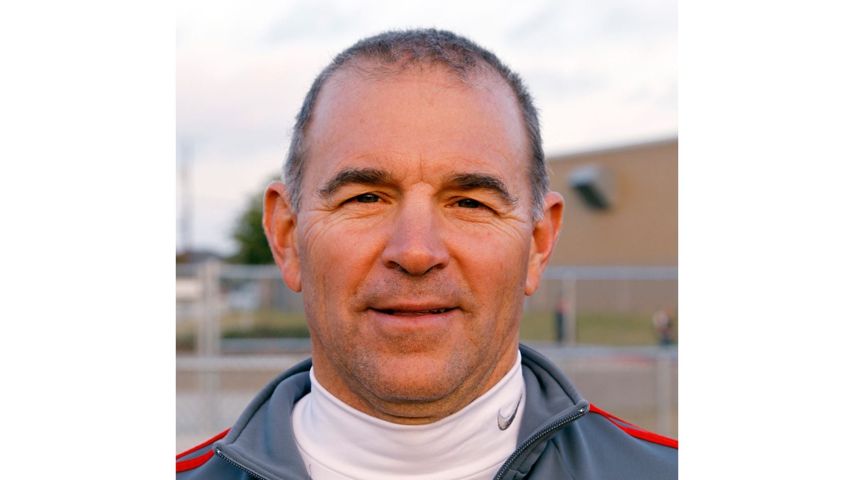 Steve Telaneus, coach of the Flower Mound Marcus High School cross-country team, in November...