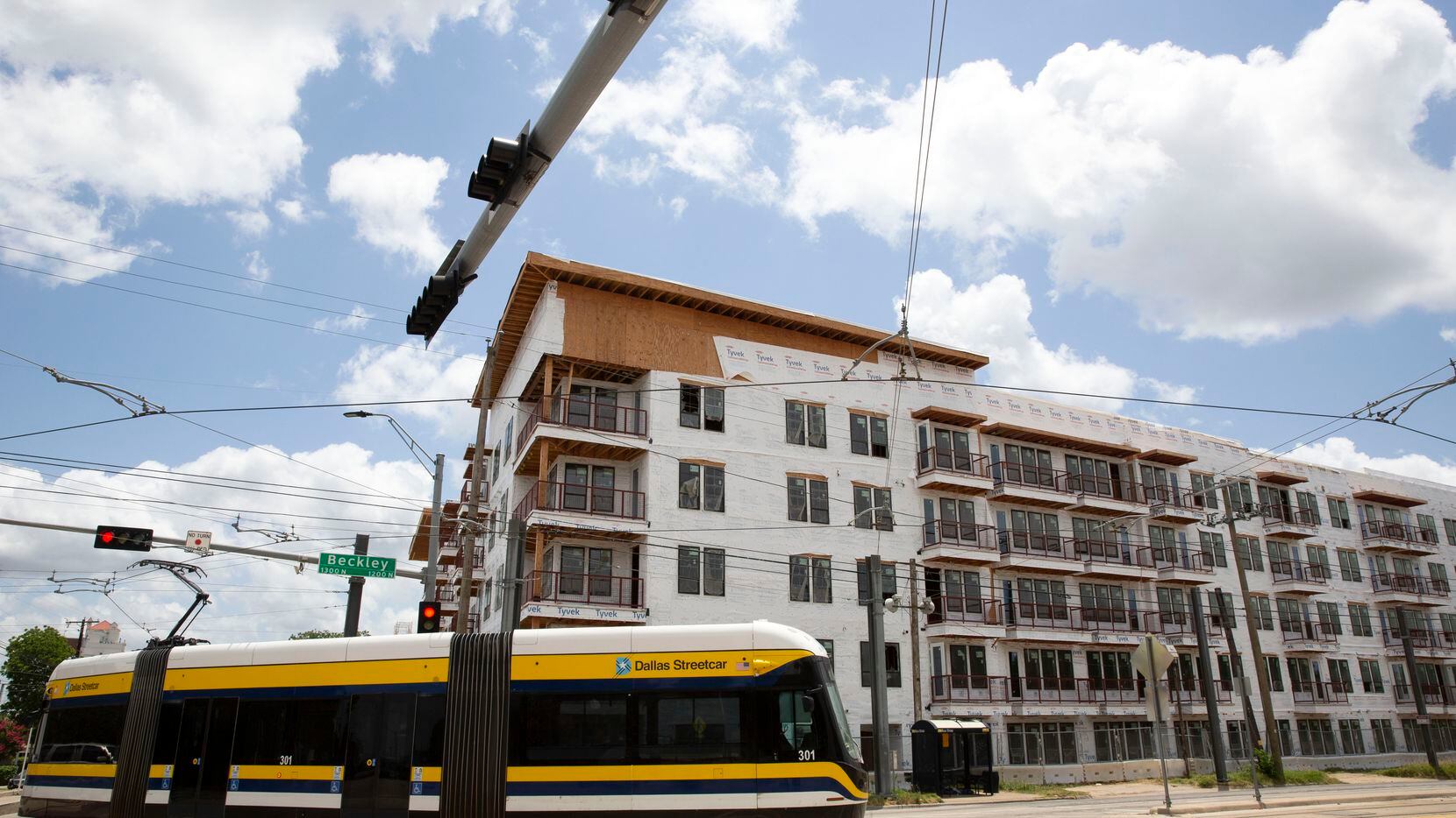 Kairoi Residential apartments are under construction at 120 E. Colorado Blvd. at the...