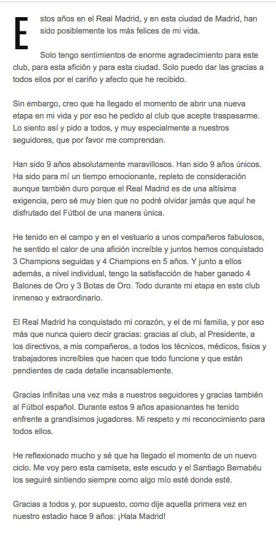 Carta de CR7