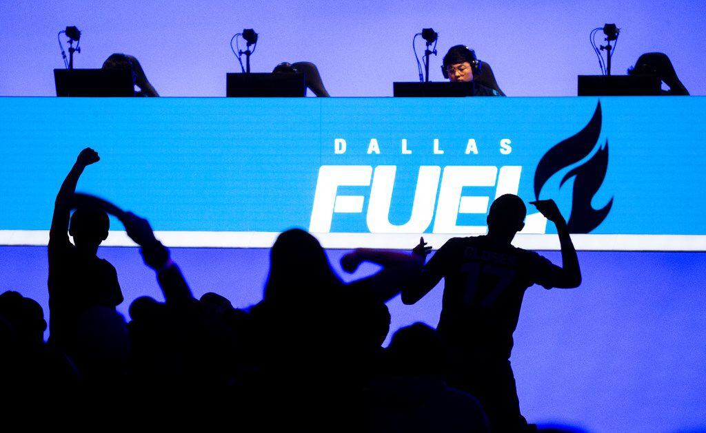 The Dallas Fuel plays against the San Francisco Shock on Feb. 9, 2020 at the Esports Stadium...