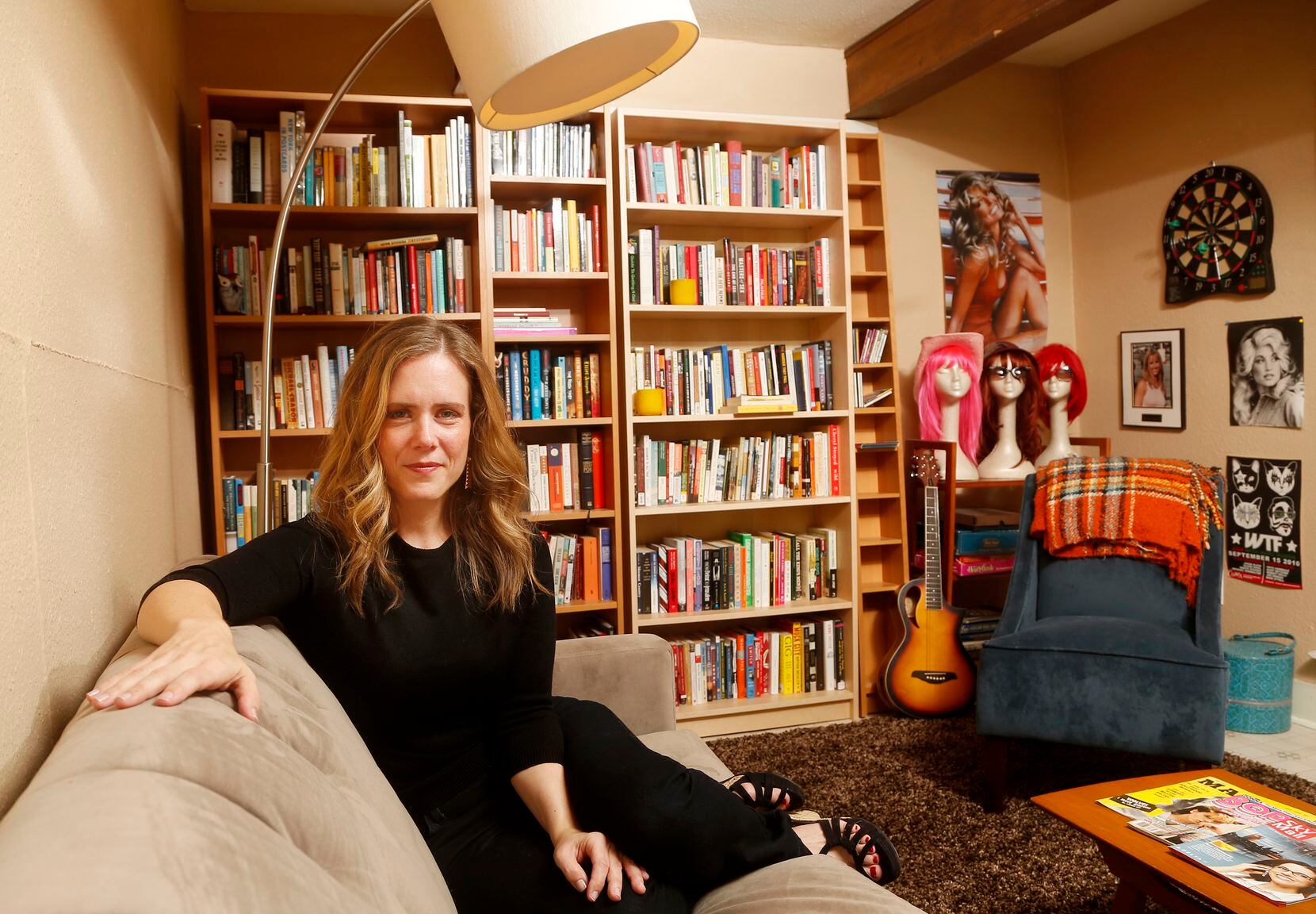 Author Sarah Hepola sat in her Dallas home on May 20, 2015, about a month before the...