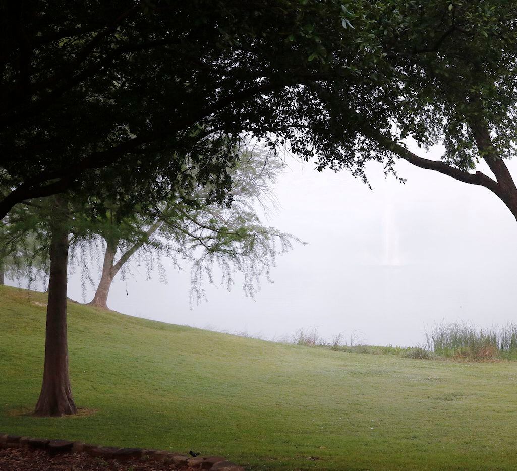 Fog rolls in over Kidd Springs Park in Dallas on Friday, April 15, 2016. 