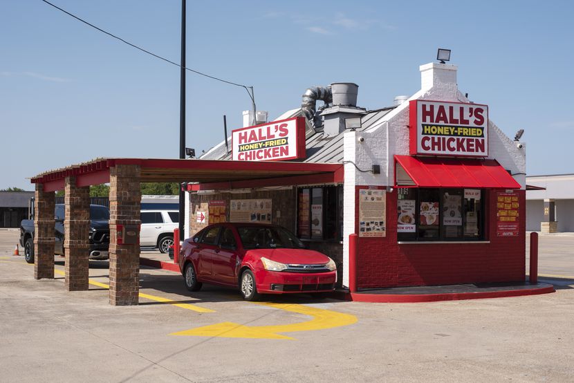 The reopened Hall's Honey Fried Chicken on West Camp Wisdom Road in Dallas