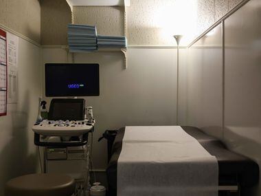 The ultrasound room at Hope Medical Group for Women. Hope Medical says since SB 8 went into...