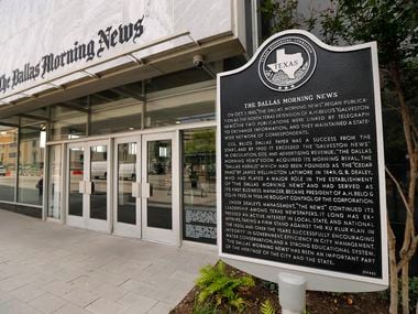 The Dallas Morning News headquarters on Commerce Street in downtown Dallas.