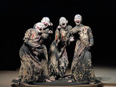 Second-generation Japanese Butoh group Sankai Juku in "KOSA: Between Two Mirrors," which...