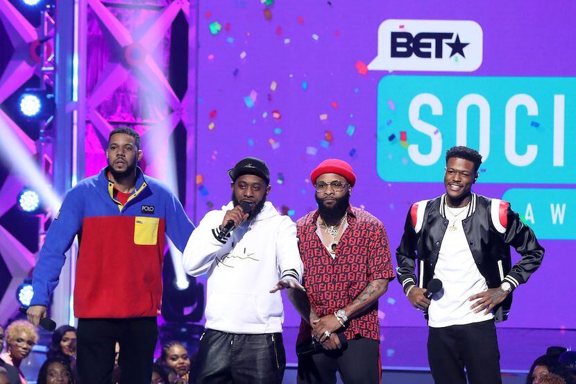 85South and D.C. Young Fly performed during the 2019 BET Social Awards at Tyler Perry Studio...