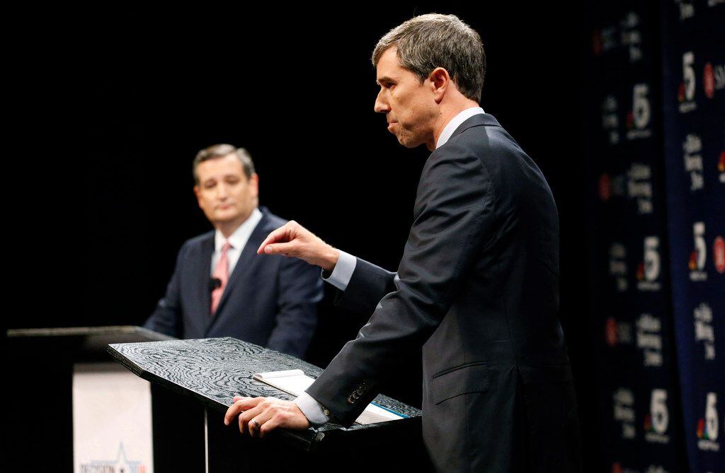On Sept. 21, Republican U.S. Senator Ted Cruz (left) and Democratic U.S. Representative Beto...