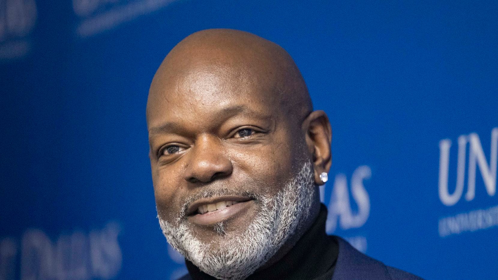 Pro Football Hall of Famer and former Cowboys player Emmitt Smith speaks during the grand...