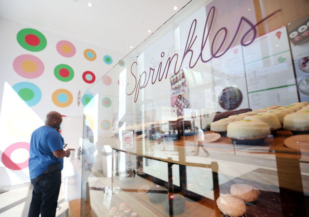 Interior of Sprinkles Cupcakes at Legacy West in Plano.