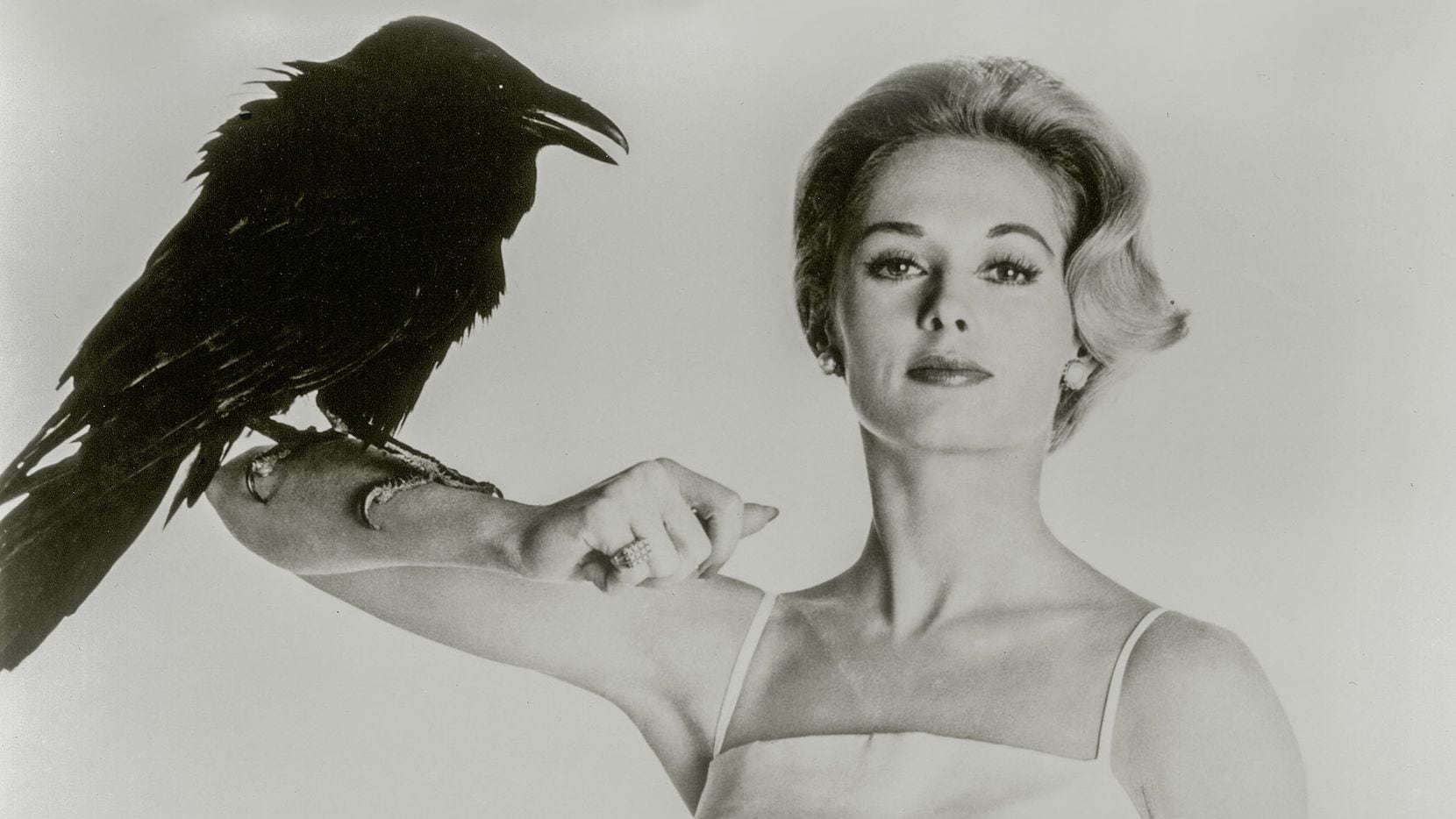 Tippi Hedren in a promotional image for "The Birds." 