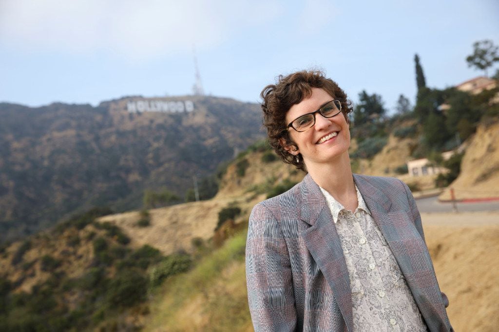 Author Merritt Tierce poses for a portrait near the Hollywood sign on Tuesday, June 6, 2017...