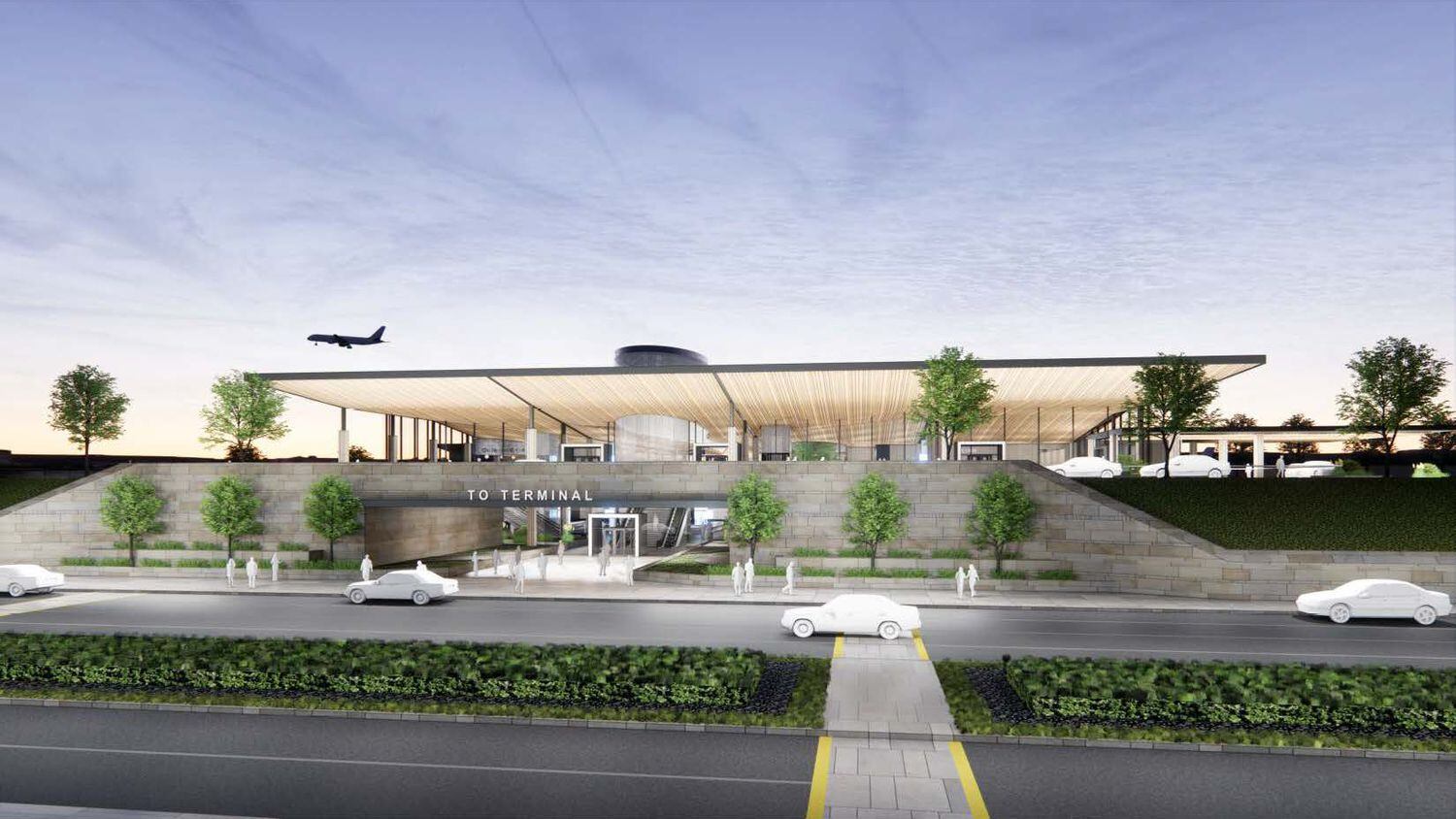 Proposed McKinney National Airport Commercial Air Terminal site renderings 2022. Photo...