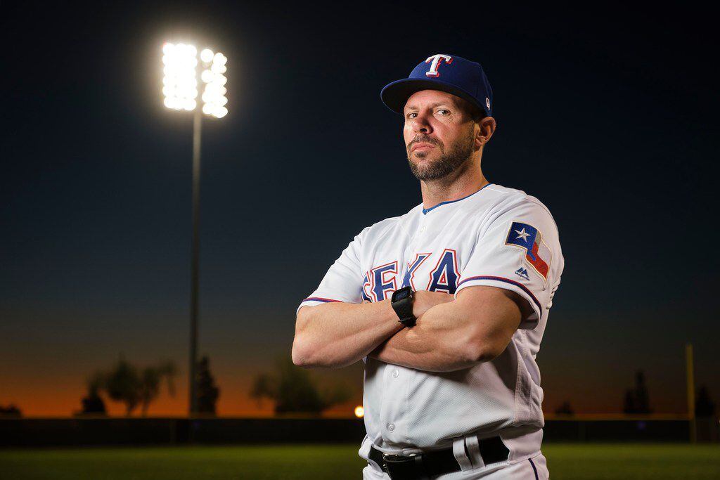 Texas Rangers major league player development field coordinator Jayce Tingler poses for a...