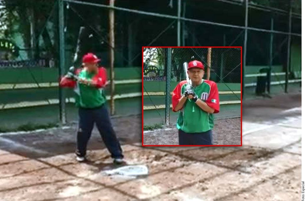Andrés Manuel López Obrador acudió a practicar beisbol y dijo que habrá escuelas para la...