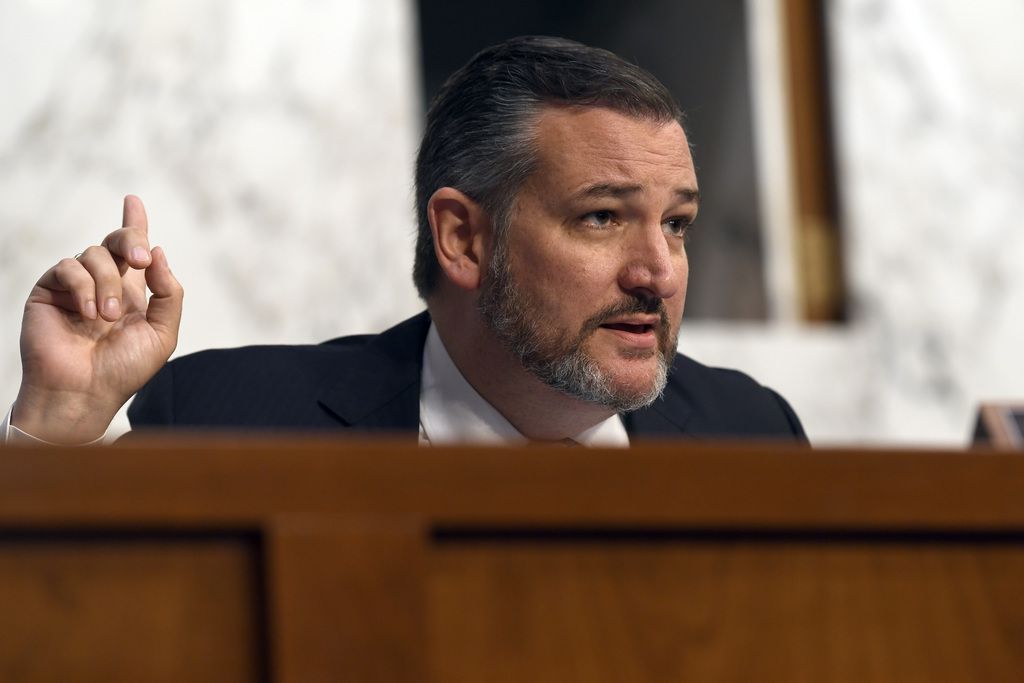 Sen. Ted Cruz questions Boeing Co. president and CEO Dennis Muilenburg on Oct. 29, 2019,...