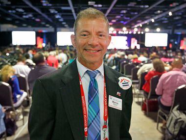 Marco Roberts, President of the Houston Chapter of the Log Cabin Republicans, is pictured at...