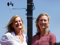 Rose Jones, Research and Strategy in Urban Green Health, left, and Lannie McClelen,  project...