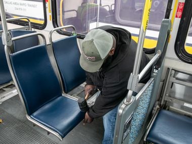 DART installed new blue, vinyl seats across its bus fleet in early May..